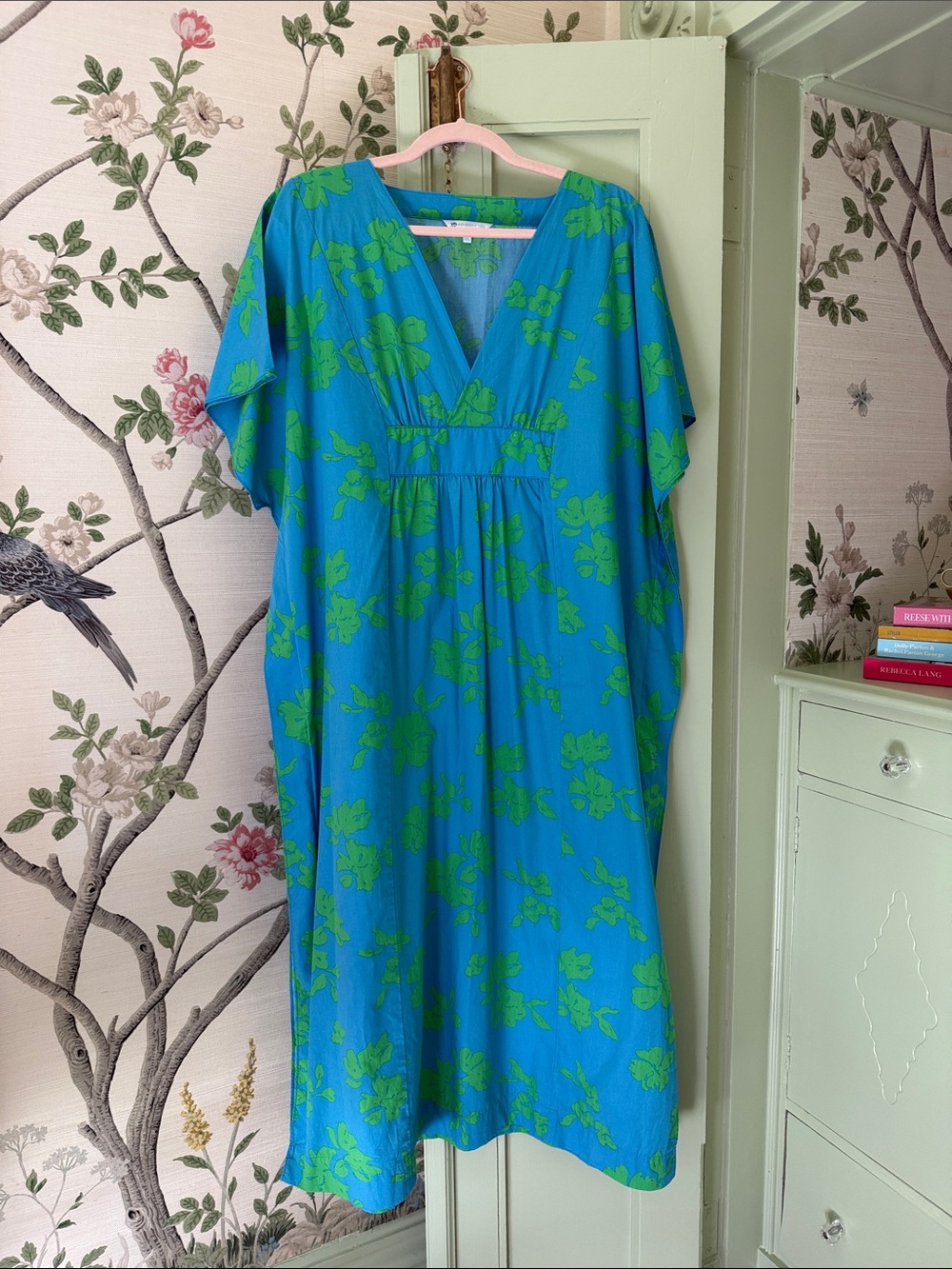 Southern Tide Journi Hour of Flowers Floral Caftan Maxi Dress / Coverup M/L